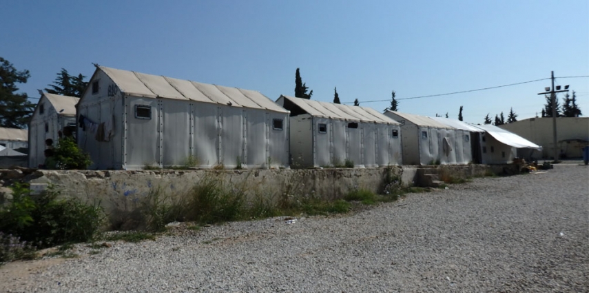 Accomodations for refugees at Diavata refugee camp in Greece [Sorneguer]